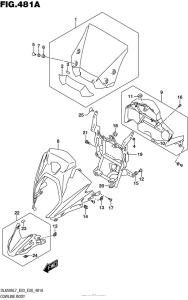 DL650X (ABS) Cowling Body