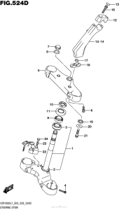 VZR1800 Steering Stem (Vzr1800Bzl7 E33)