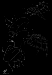 YP125E YP125R Крыло