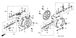 FL400R Передний тормоз