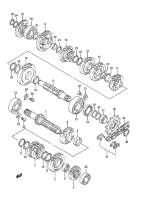 RM125 Трансмиссия