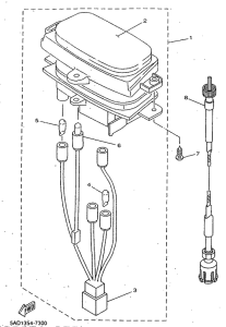 YN50 Panel de cuenta kms. y testigo