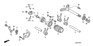  Вилка переключения передач