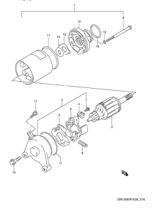 GN125 Стартерный мотор