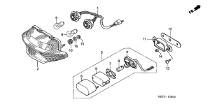 XL1000V Taillight unit ass`y