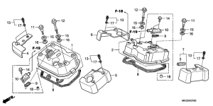 VT750CA Крышка головки цилиндров