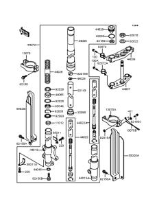 KDX125 Передняя вилка