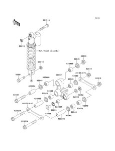 KX65 Задняя подвеска
