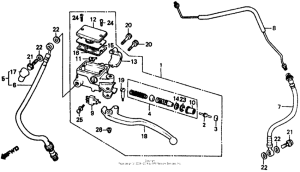 VF500F Цилиндр сцепления
