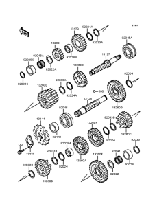 ZX400 Трансмиссия