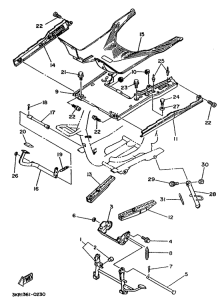 XC125 Stand. footrest