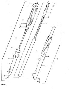 DR400 Вилка передней оси