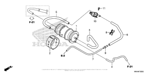 NC700X (DCT) Канистра осушителя