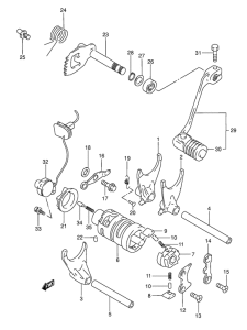 DR650 Переключение передач