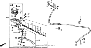 VFR750F Цилиндр сцепления