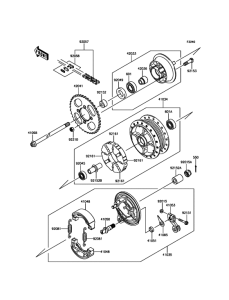  Задняя ступица колеса