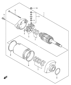 DR650 Стартерный мотор
