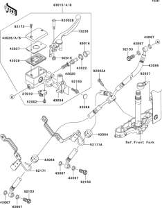 VN1600 Главный тормозной цилиндр