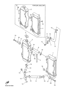 WR400F Radiator. hose