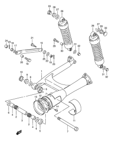 VS800 Маятник задний