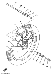 YZ80B Переднее колесо