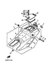 YSR80 YSR80D Боковая крышка