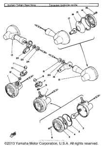 XT500G Поворотники