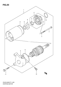 EN125-2 Стартерный мотор