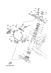 YBR250 Управление