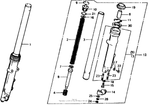 CB750 Front fork 79-80