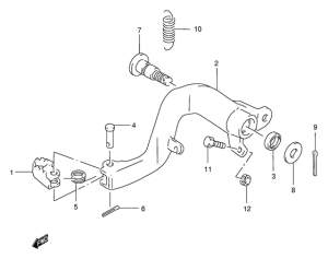 RM250 Передний суппорт