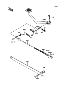 EX305 Педаль тормоза