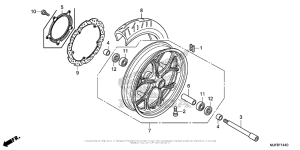 CTX700N DCT Переднее колесо
