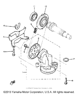 XJ750RH Масляный насос