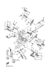 SR400 ｽﾀﾝﾄﾞ & ﾌｰﾄﾚｽﾄ