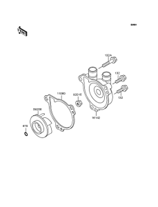 KLX250 Водяной насос