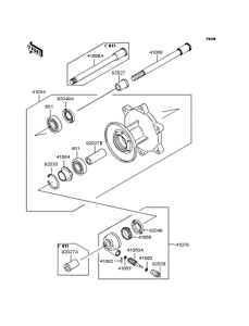 BJ250 Переднее колесо