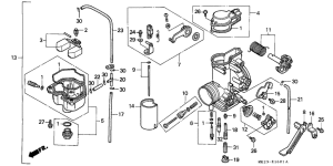 XR600R Carburetor assy