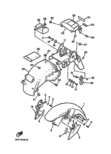 FZR1000 FZR1000E Крыло