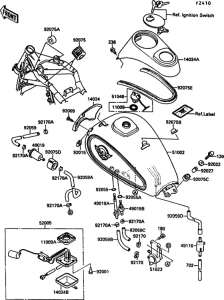 VN1500 Топливный бак