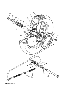 WR250Z Переднее колесо