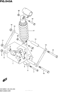 GSX1300R (ABS) Rear Cushion Lever (Gsx1300Ral7 E03)