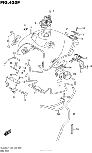 DL650X (ABS) Fuel Tank (Dl650Al7 E33) (For Yvb,yww)