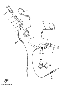 SR125B ｽﾃｱﾘﾝｸﾞﾊﾝﾄﾞﾙ.ｹ-ﾌﾞﾙ 2