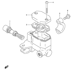 GS125 Передний тормозной цилиндр