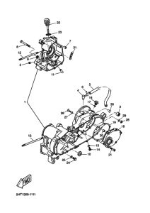 XQ125 Картер двигателя