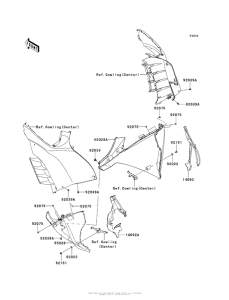 ZG1400 Обтекатель нижний