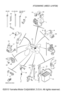 XT225M Электрика