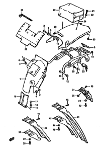 DR125 Заднее крыло