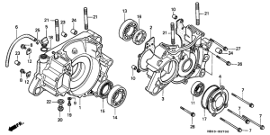 FL400R Картер двигателя
